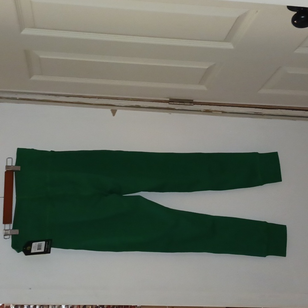 Zara Womens Emerald Green Joggers with Stripes - Picture 3 of 4